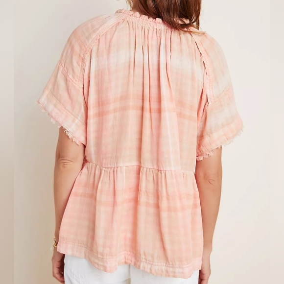 Anthropologie Pilcro And The Letterpress The Bette Babydoll Blouse Size M - Picture 4 of 13